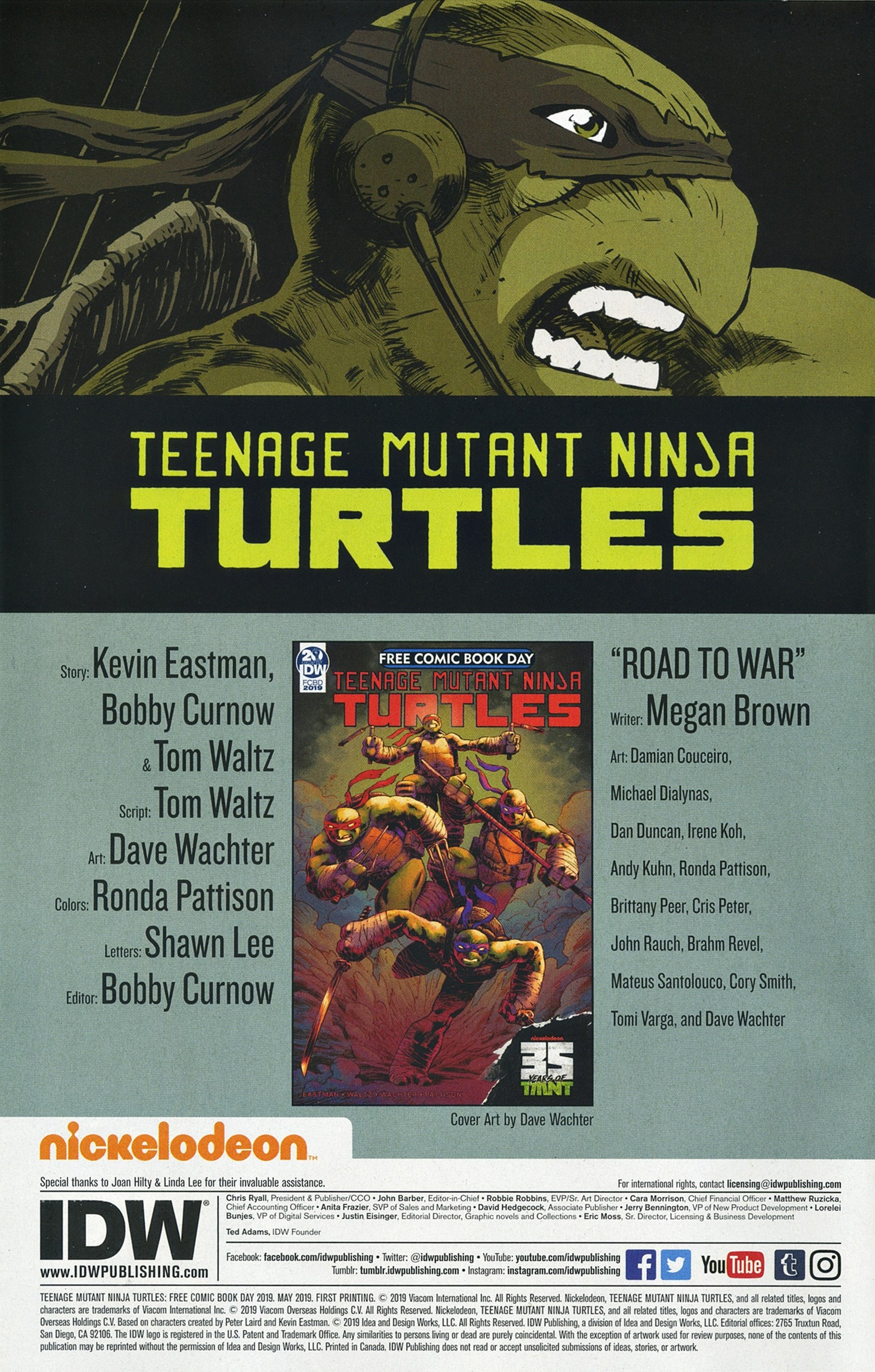 Read online Free Comic Book Day 2019 comic -  Issue # TMNT - 2