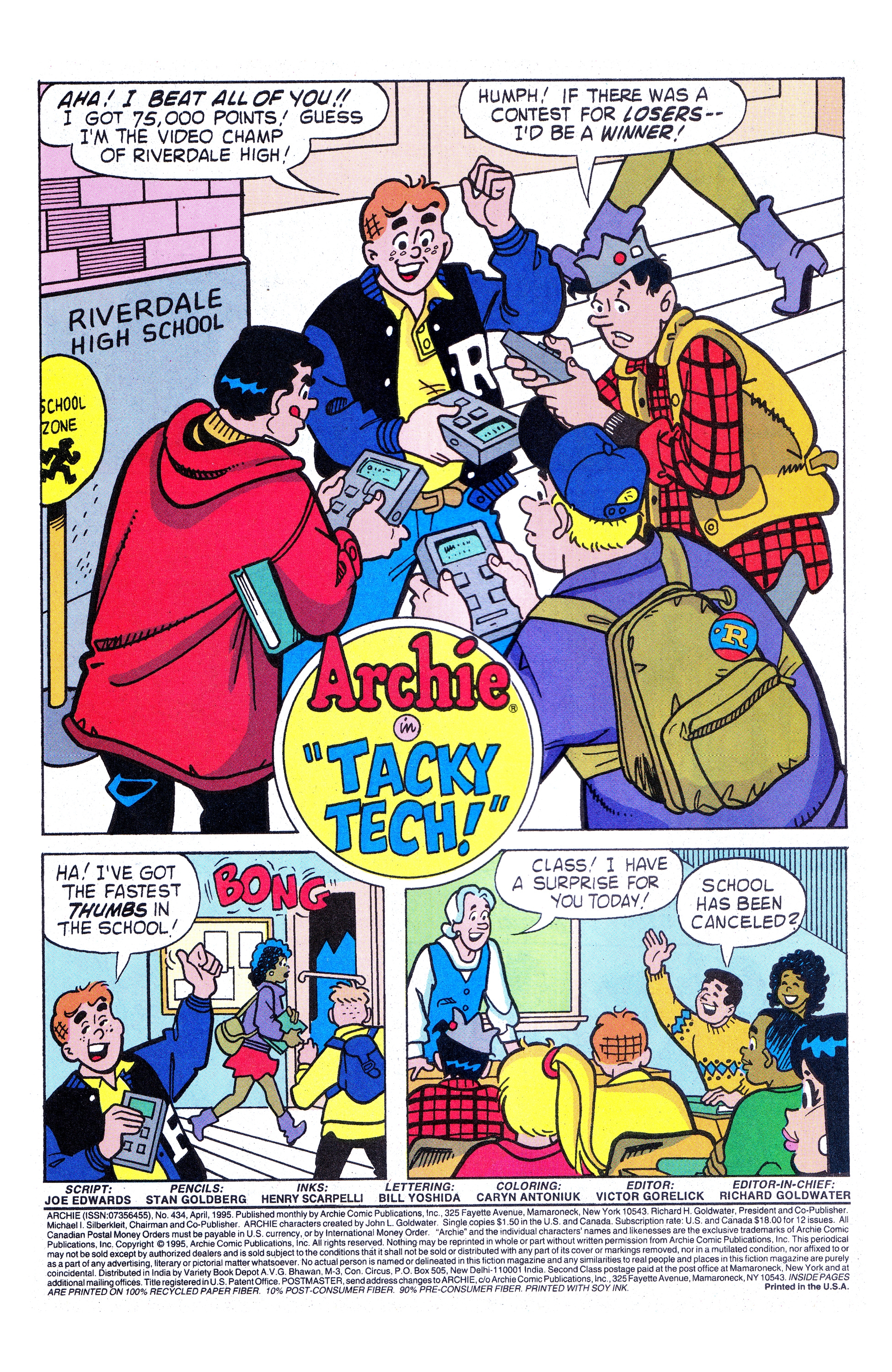 Read online Archie (1960) comic -  Issue #434 - 2