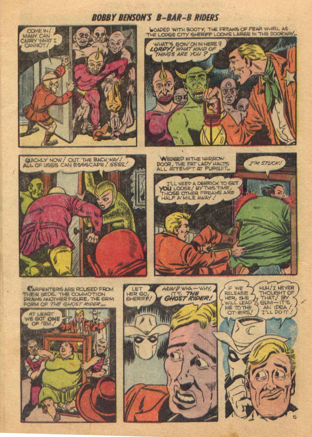 Read online Bobby Benson's B-Bar-B Riders comic -  Issue #15 - 16