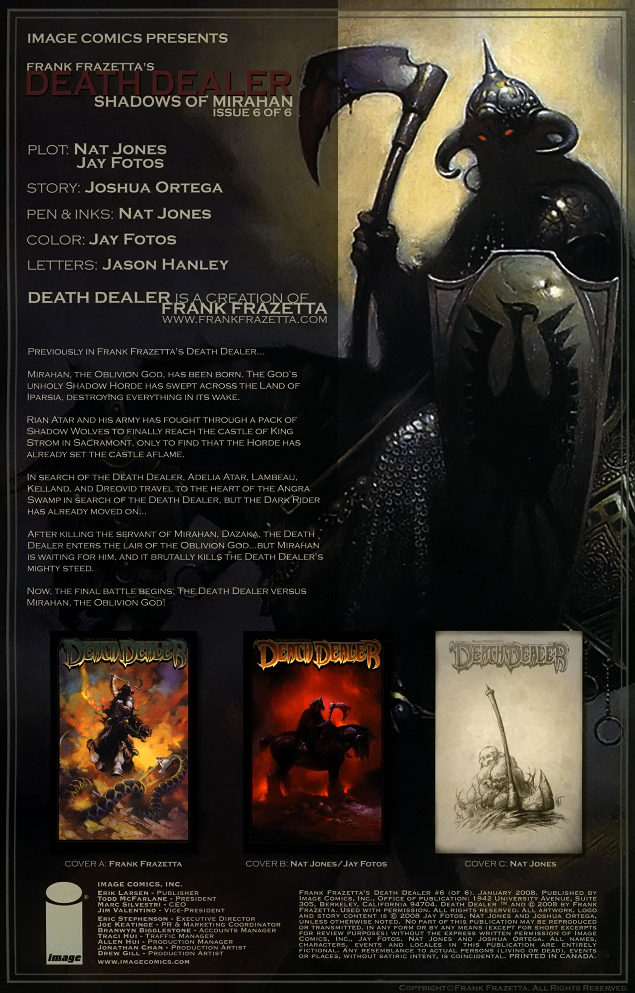 Read online Frank Frazetta's Death Dealer comic -  Issue #6 - 2