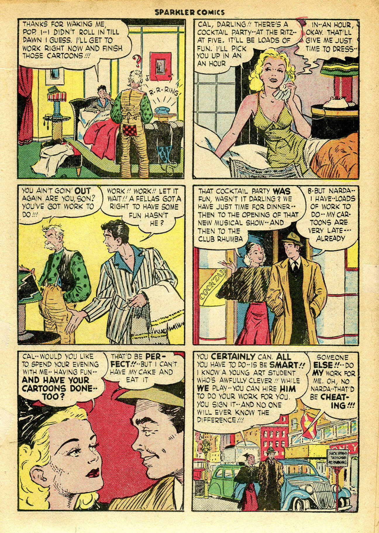 Read online Sparkler Comics comic -  Issue #26 - 30
