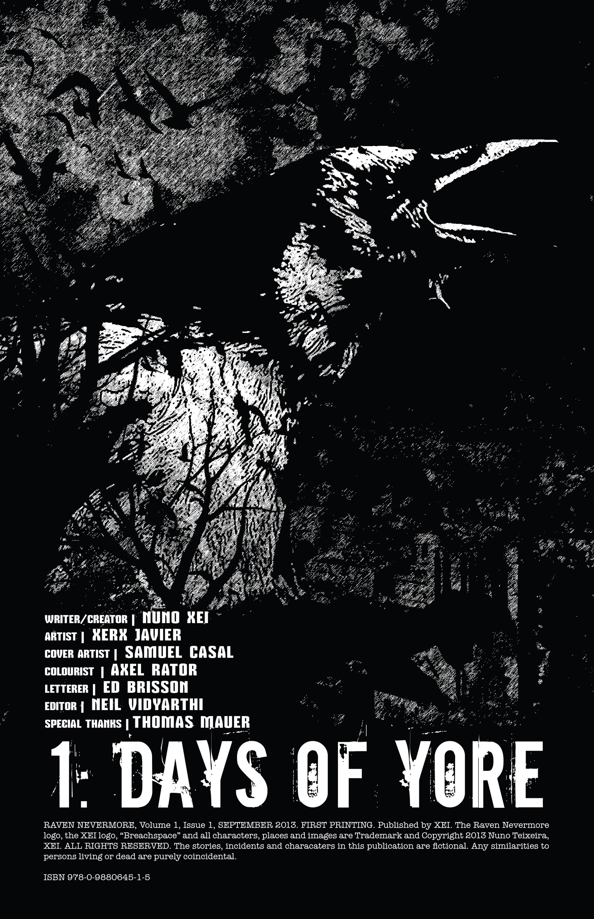 Read online Raven Nevermore comic -  Issue #1 - 2