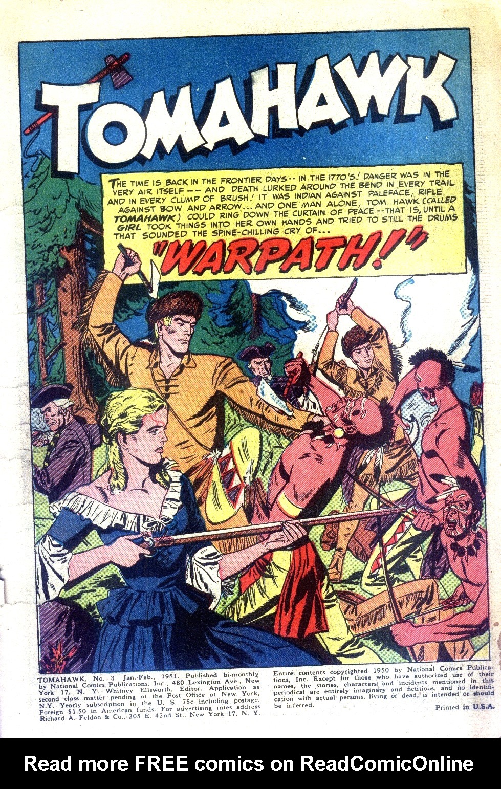 Read online Tomahawk comic -  Issue #3 - 4