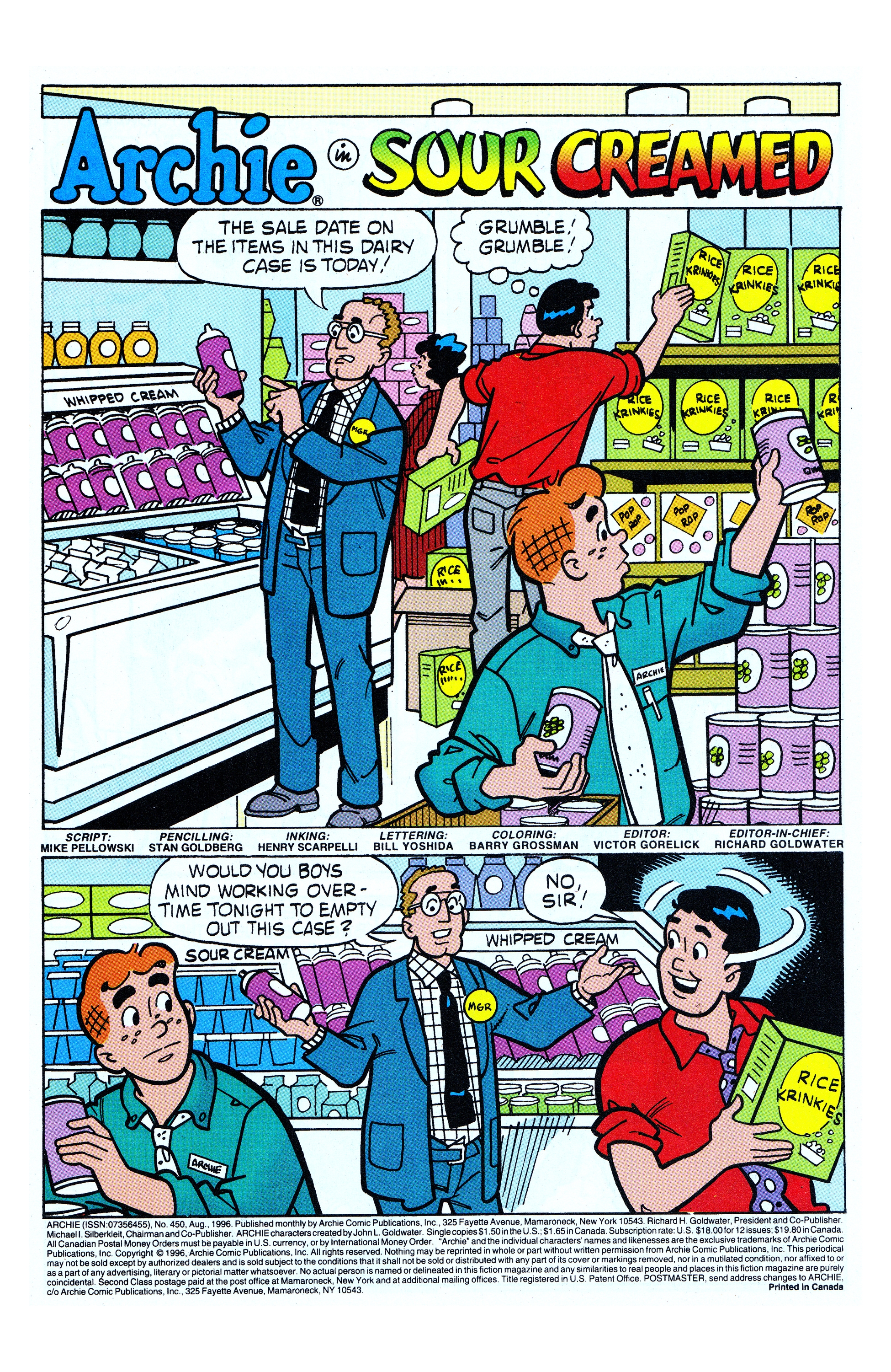 Read online Archie (1960) comic -  Issue #450 - 2