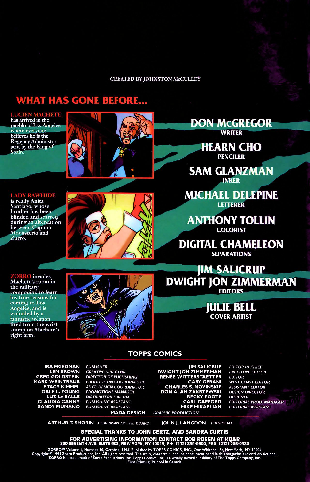 Read online Zorro (1993) comic -  Issue #10 - 2