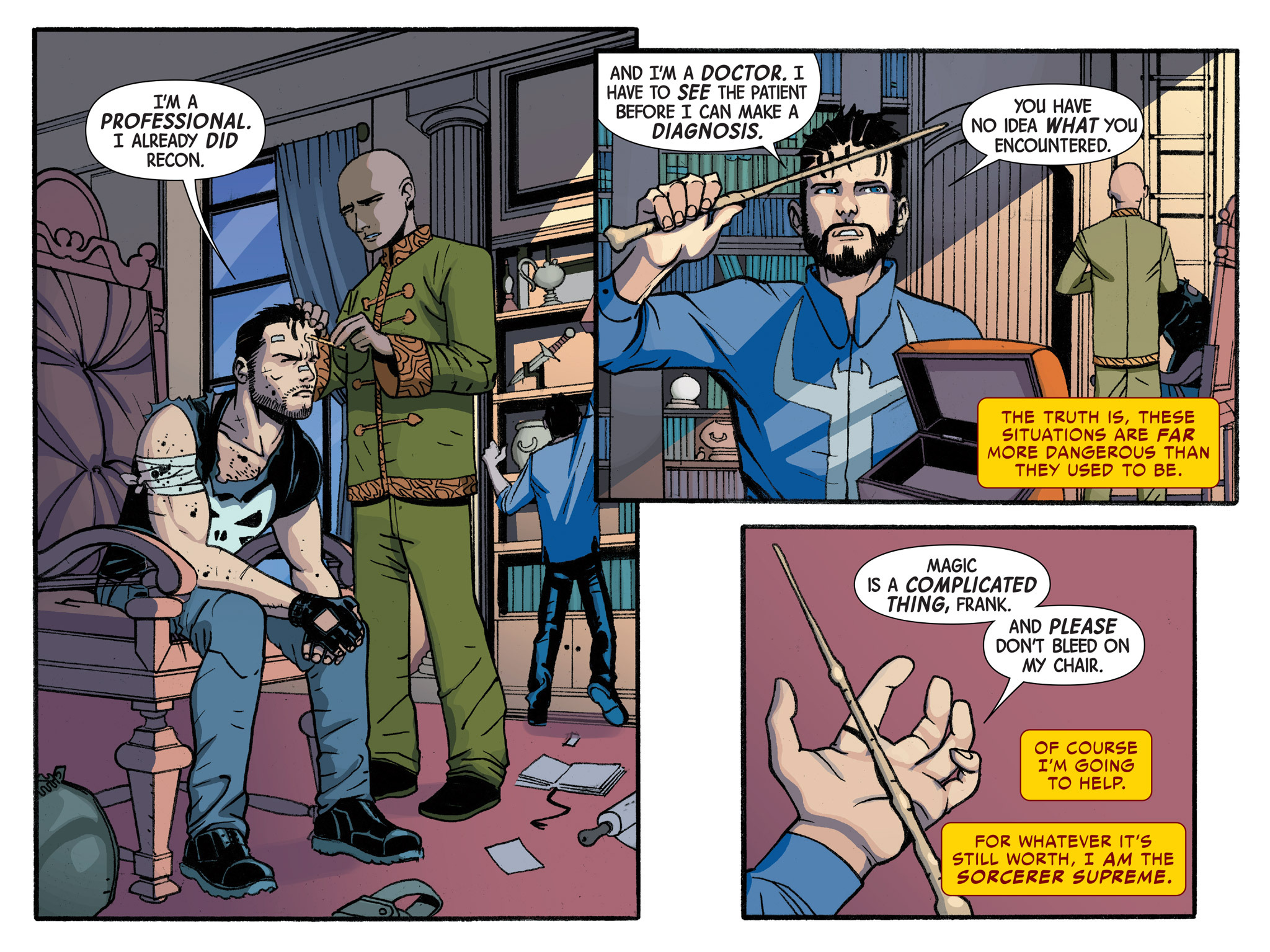 Read online Doctor Strange/Punisher: Magic Bullets Infinite Comic comic -  Issue #2 - 29