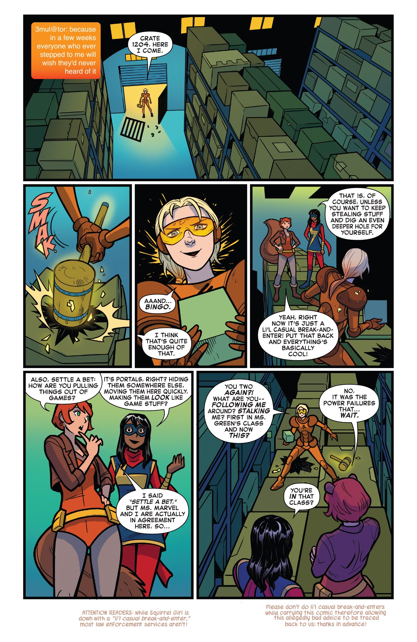 Read online Marvel Rising: Squirrel Girl & Ms. Marvel comic -  Issue # Full - 11