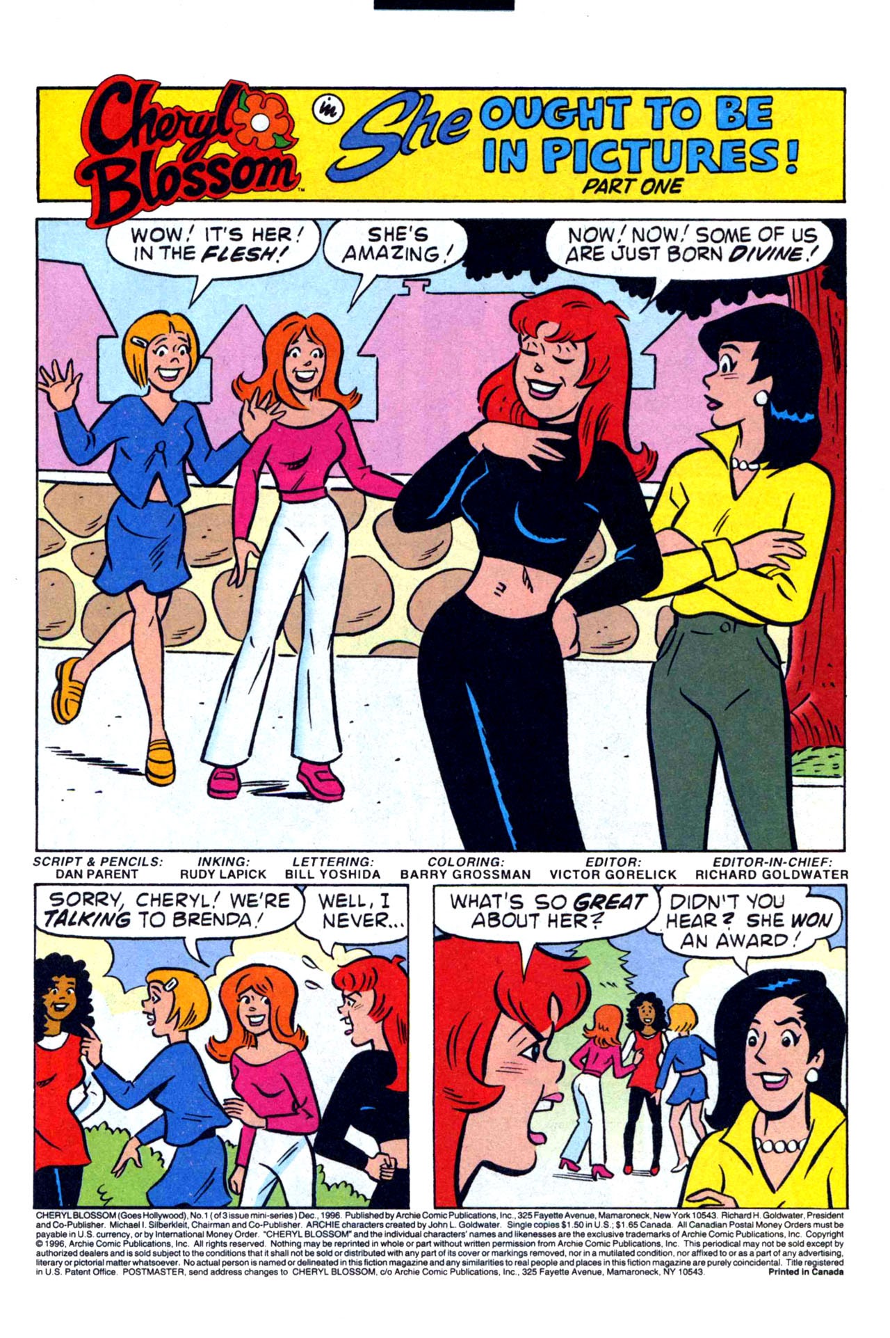 Read online Cheryl Blossom (Goes Hollywood) comic -  Issue #1 - 3