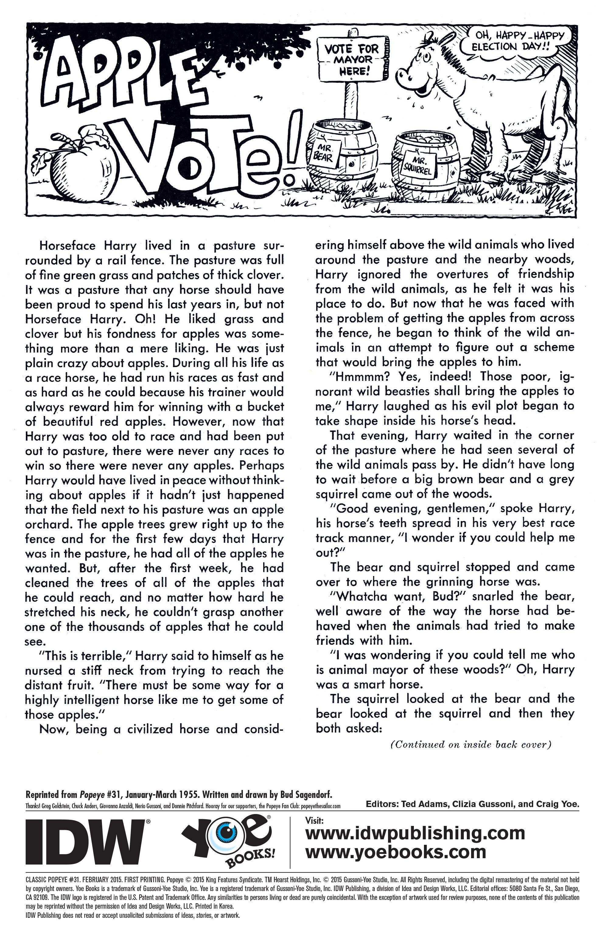Read online Classic Popeye comic -  Issue #31 - 2