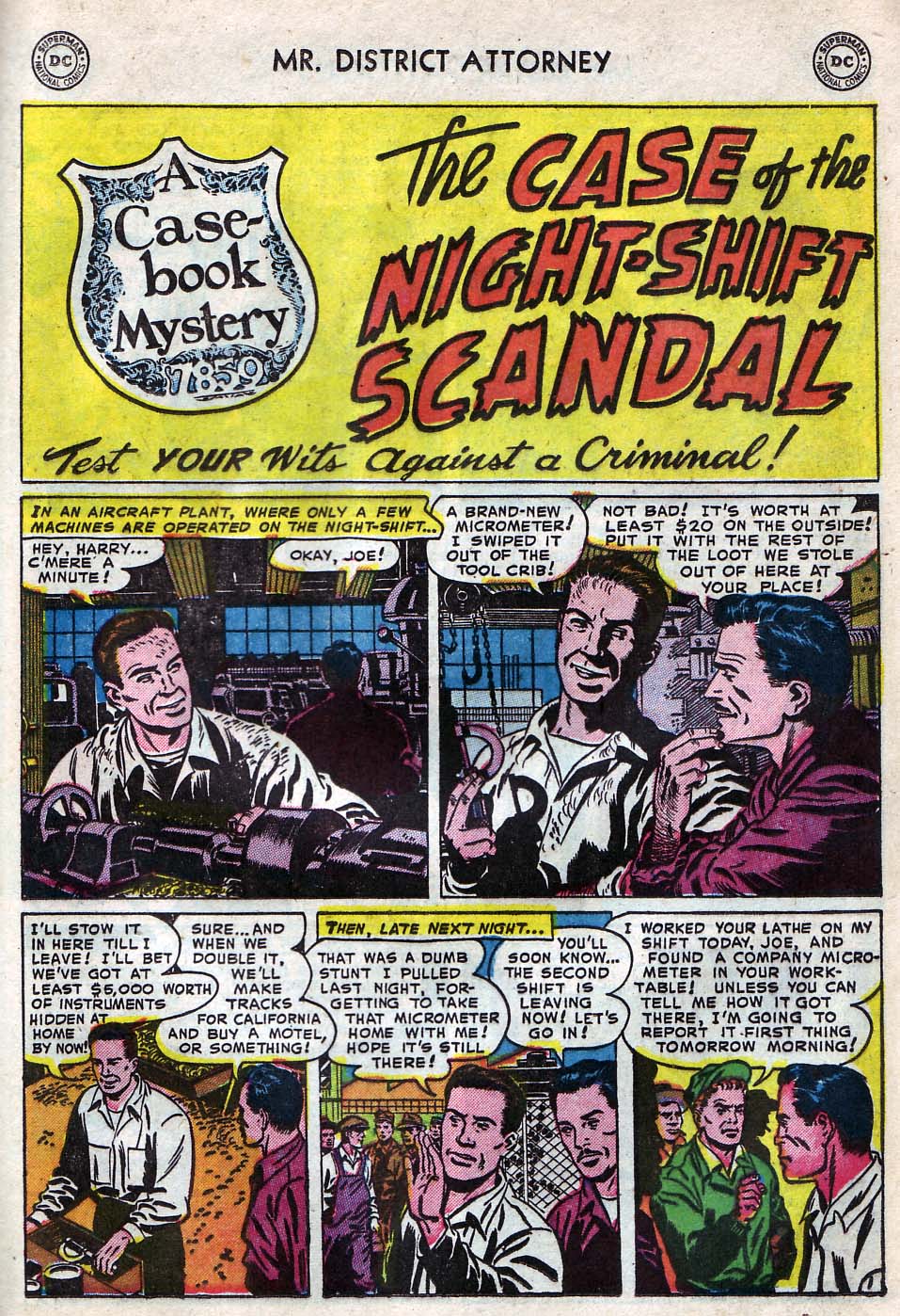 Read online Mr. District Attorney comic -  Issue #33 - 21
