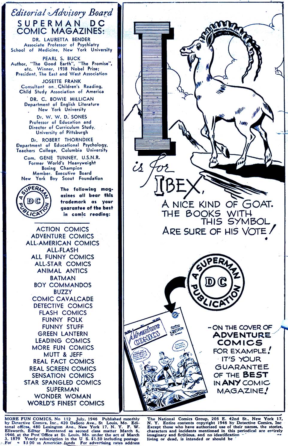 Read online More Fun Comics comic -  Issue #112 - 55