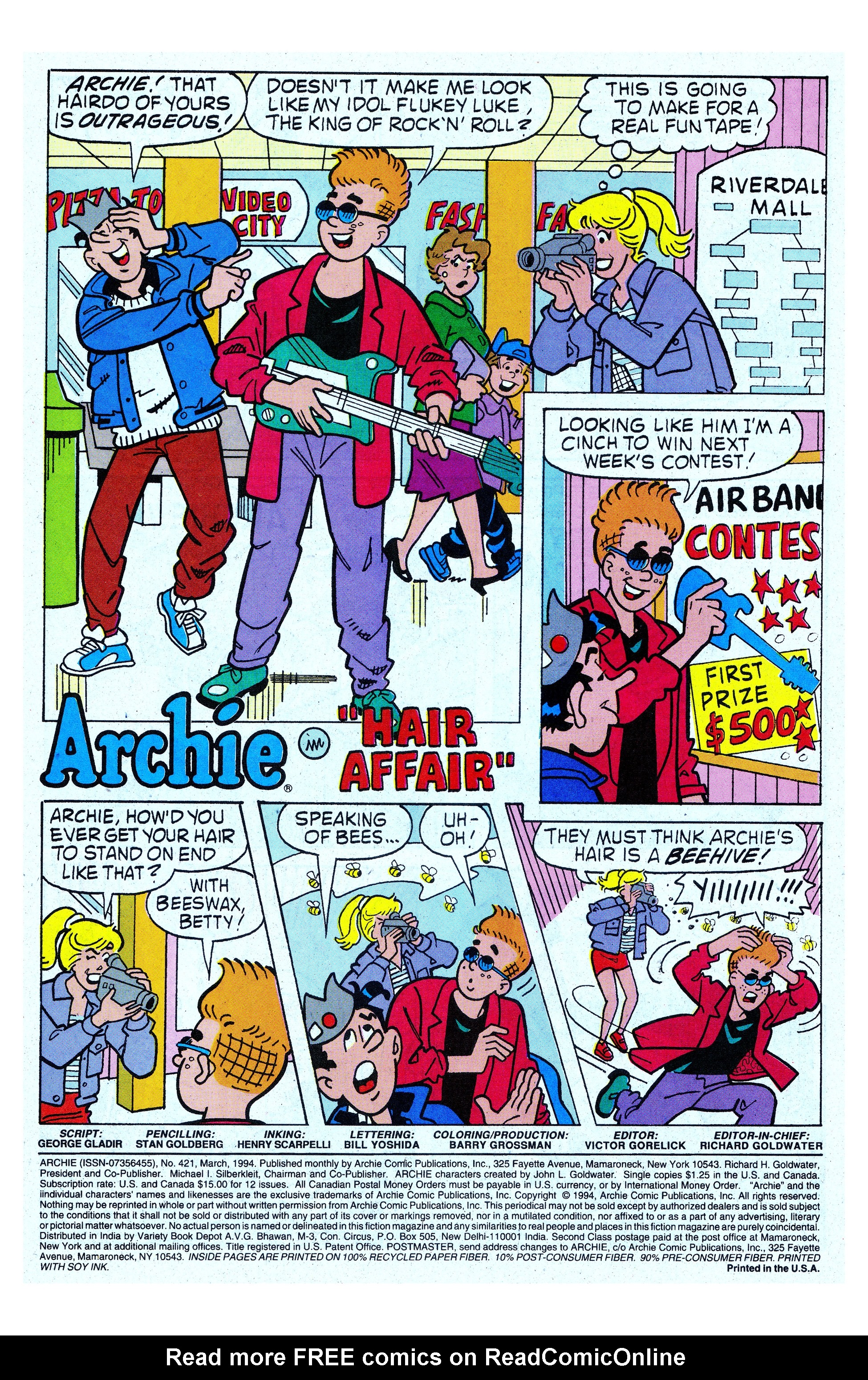 Read online Archie (1960) comic -  Issue #421 - 2