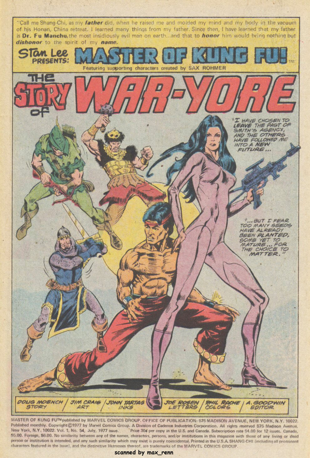 Read online Master of Kung Fu (1974) comic -  Issue #54 - 2