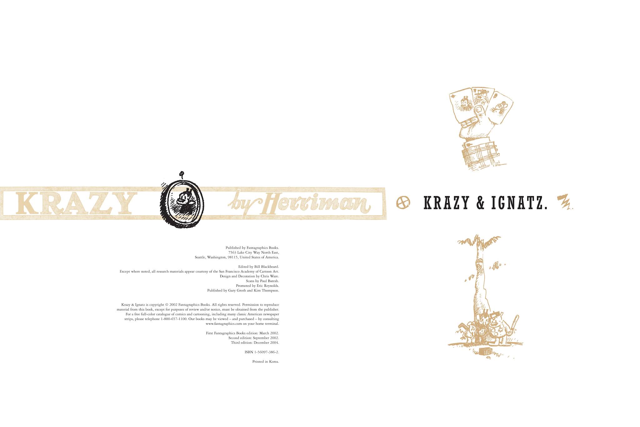 Read online Krazy & Ignatz comic -  Issue # TPB 4 - 6