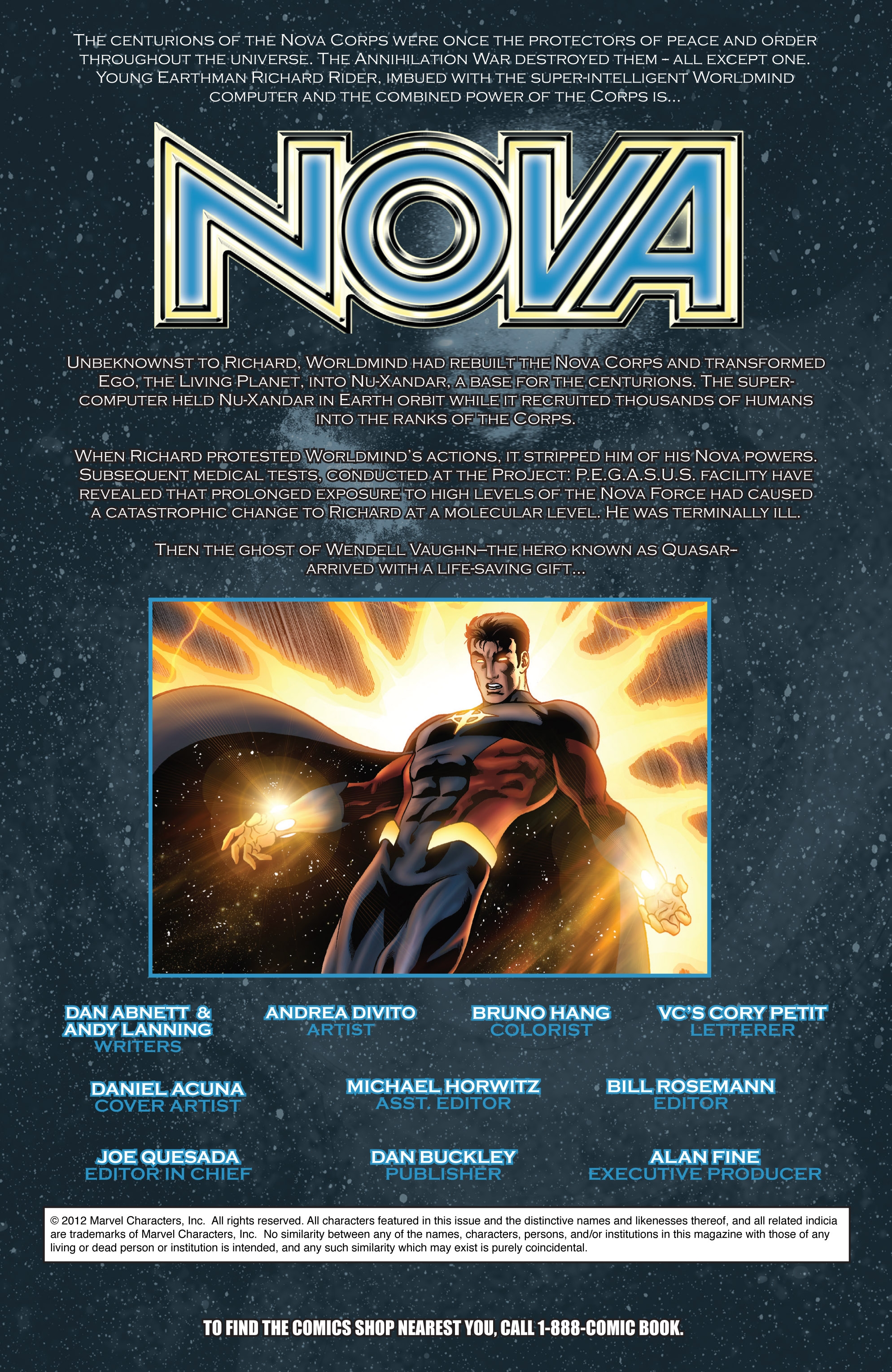 Read online Nova (2007) comic -  Issue #24 - 2