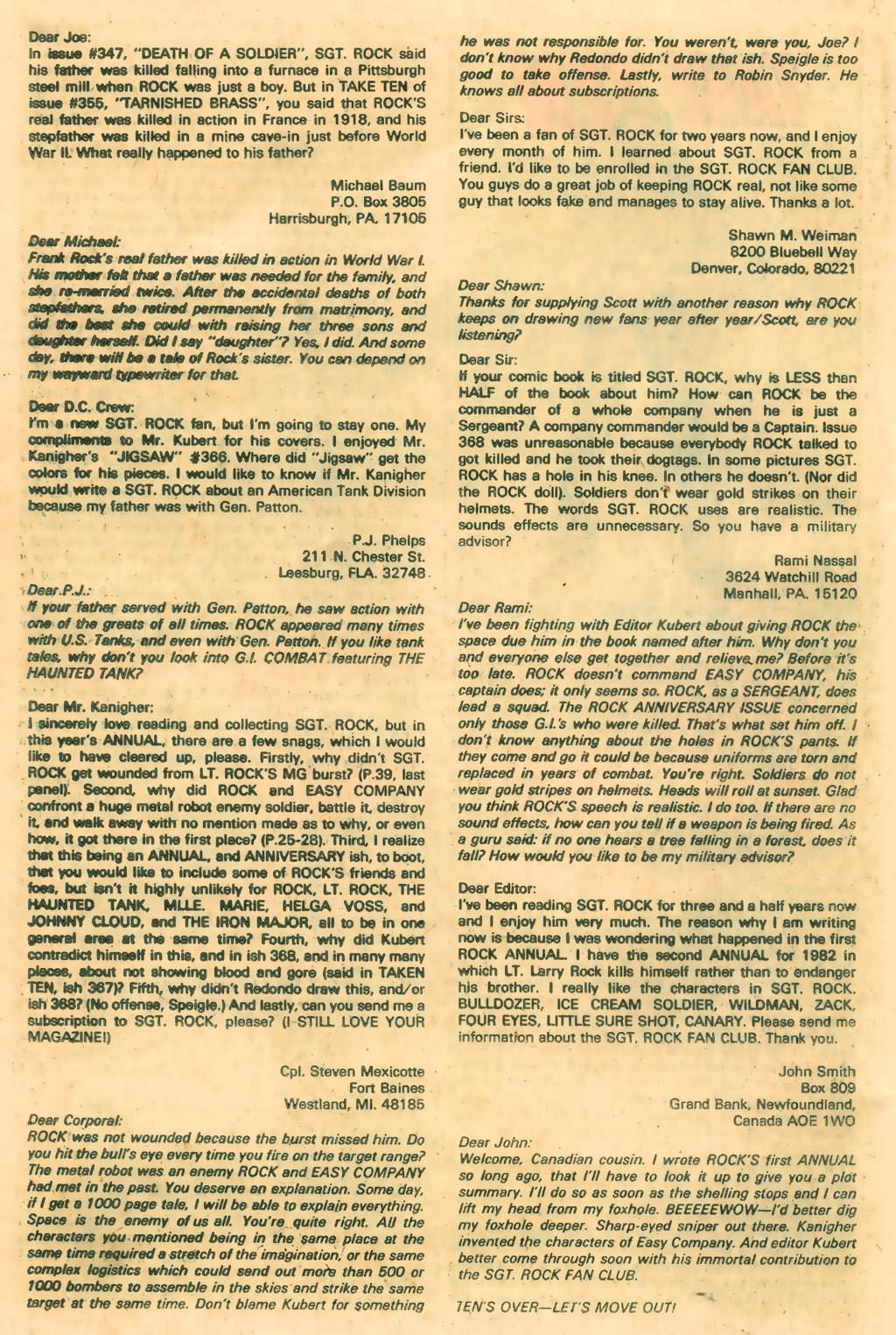 Read online Sgt. Rock comic -  Issue #374 - 33
