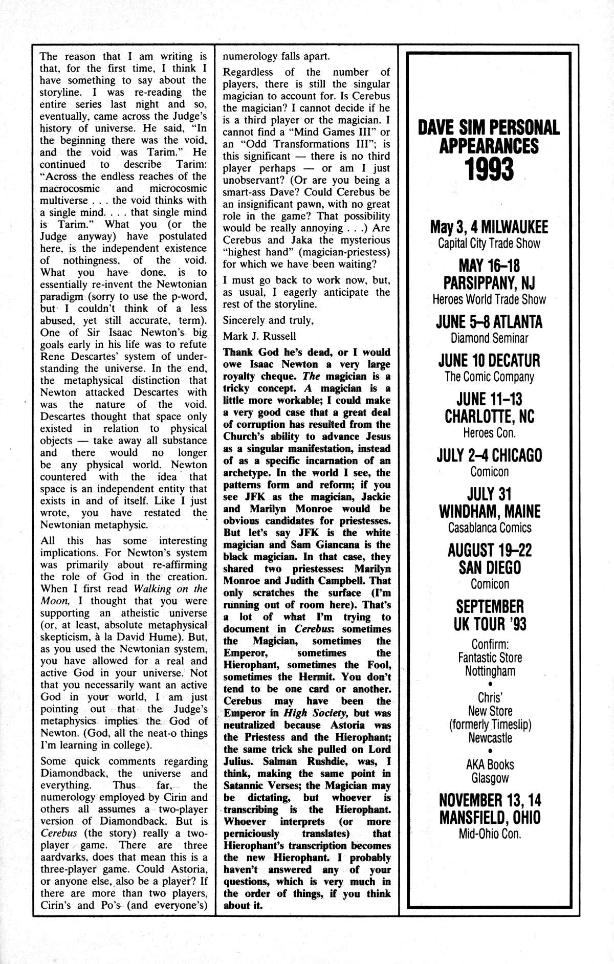 Read online Cerebus comic -  Issue #169 - 29