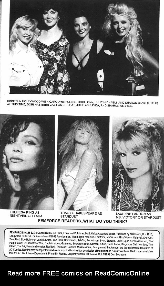 Read online Femforce comic -  Issue #55 - 2