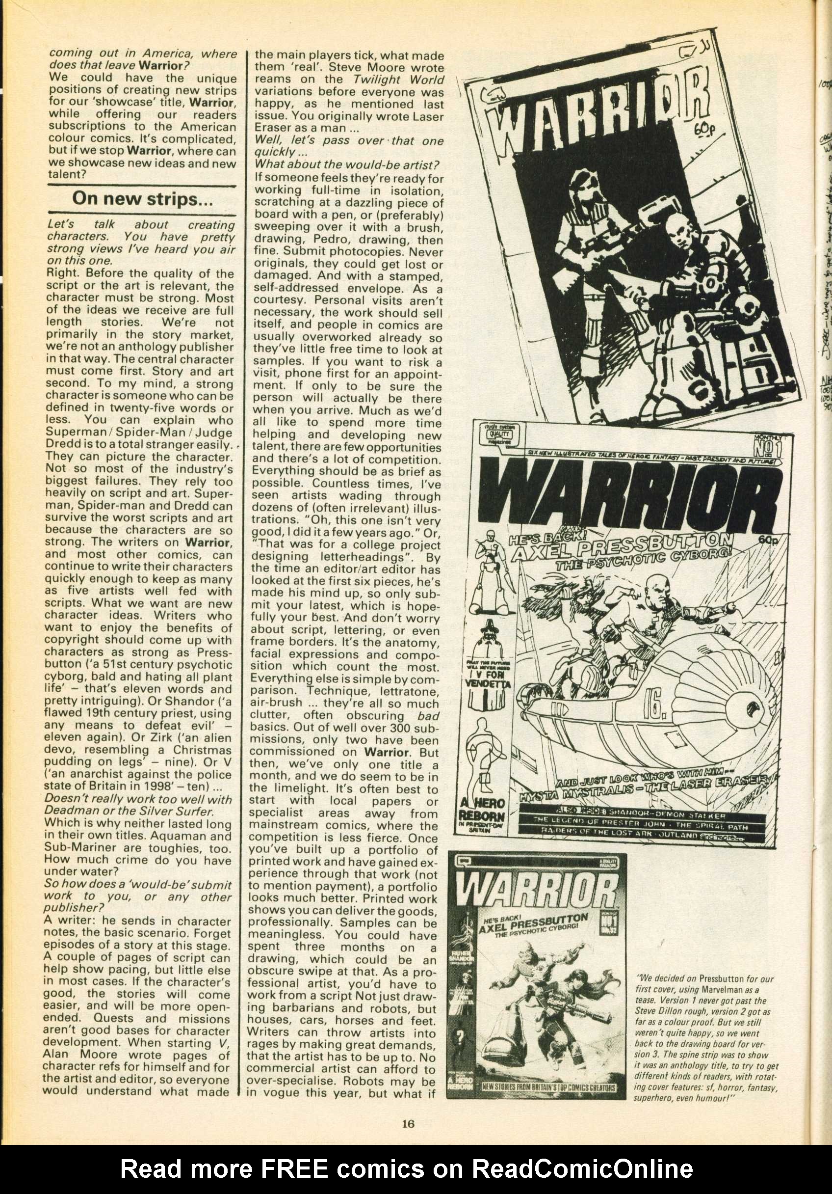 Read online Warrior comic -  Issue #16 - 16