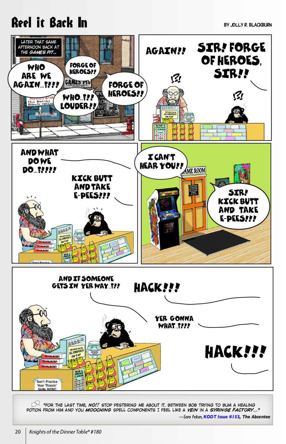 Read online Knights of the Dinner Table comic -  Issue #180 - 22