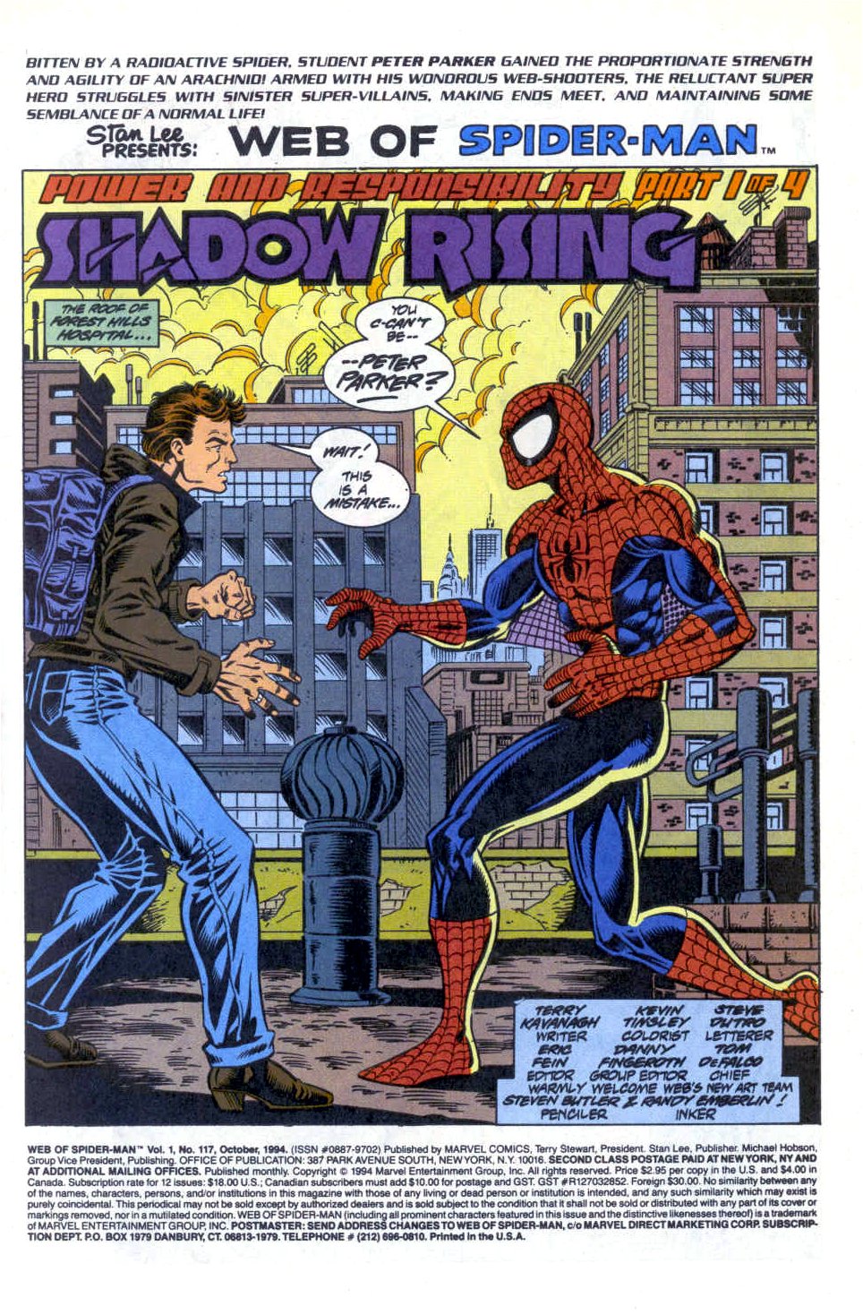 Read online Web of Spider-Man (1985) comic -  Issue #117 - 2
