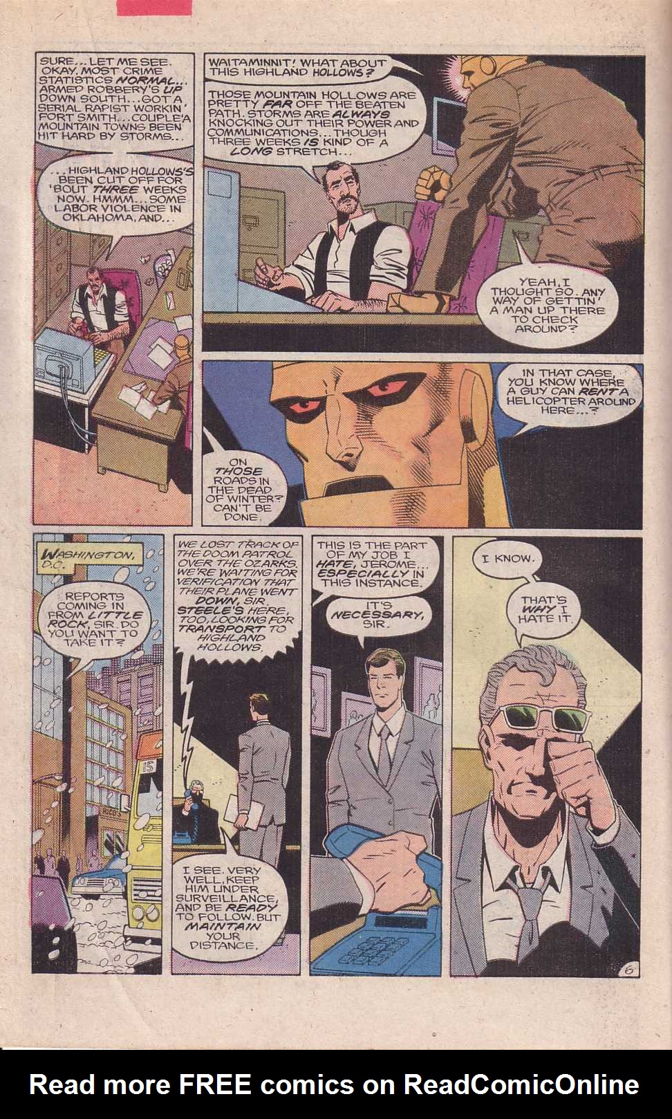Read online Doom Patrol (1987) comic -  Issue #6 - 7