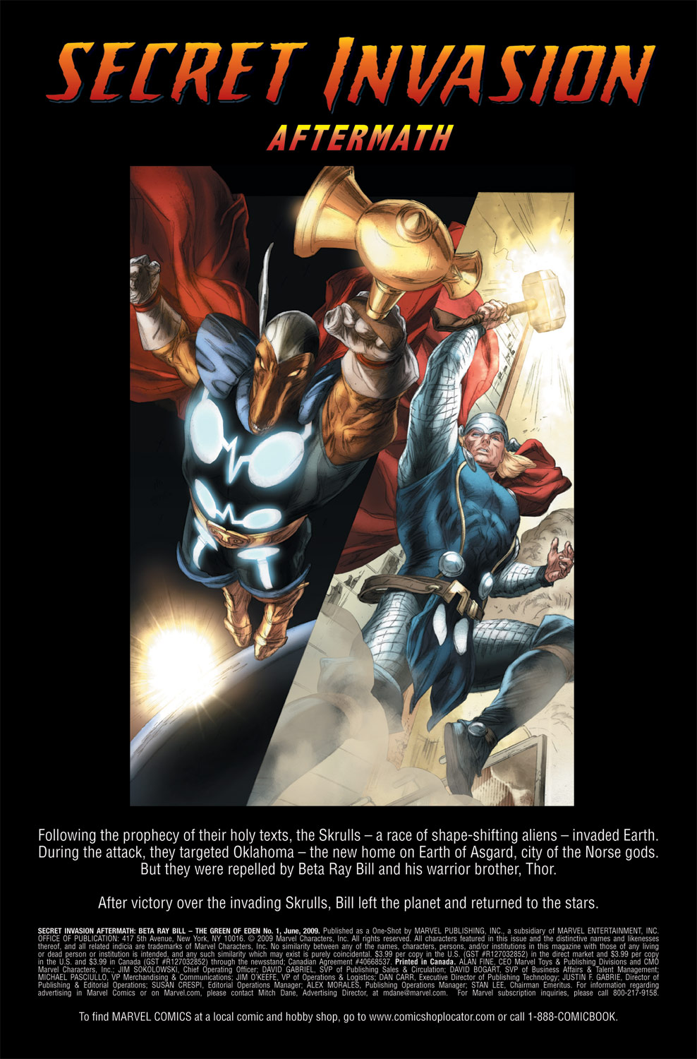 Read online Secret Invasion Aftermath: Beta Ray Bill - The Green of Eden comic -  Issue # Full - 2