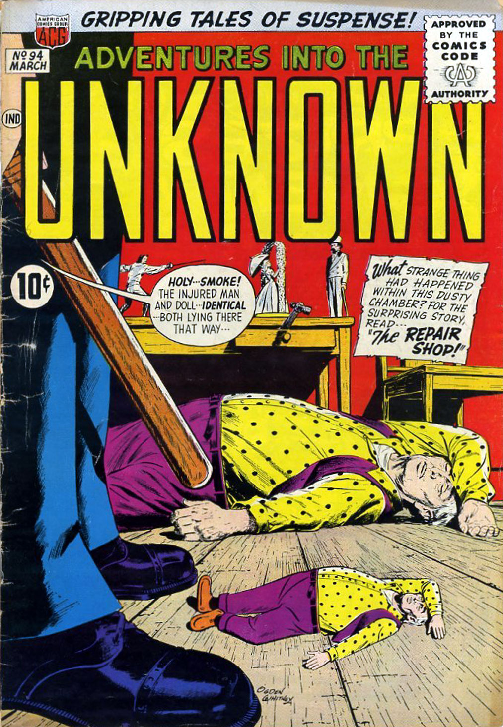 Read online Adventures Into The Unknown comic -  Issue #94 - 1