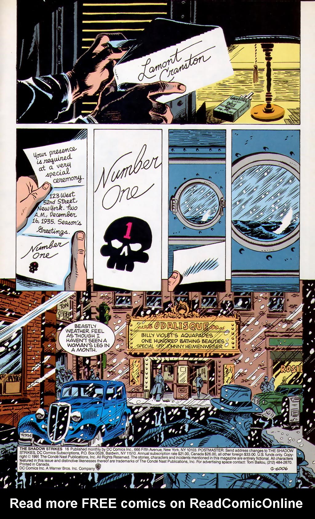 Read online The Shadow Strikes! comic -  Issue #16 - 2