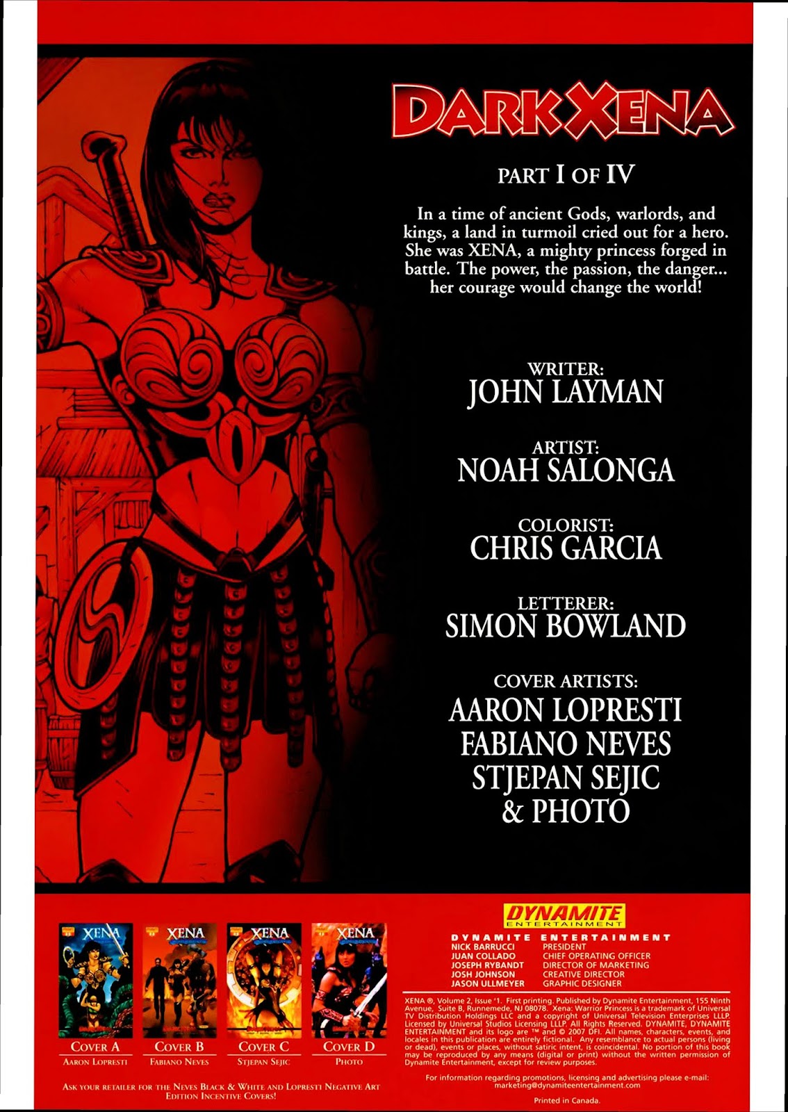 Xena: Warrior Princess - Dark Xena issue 1 - Page 2