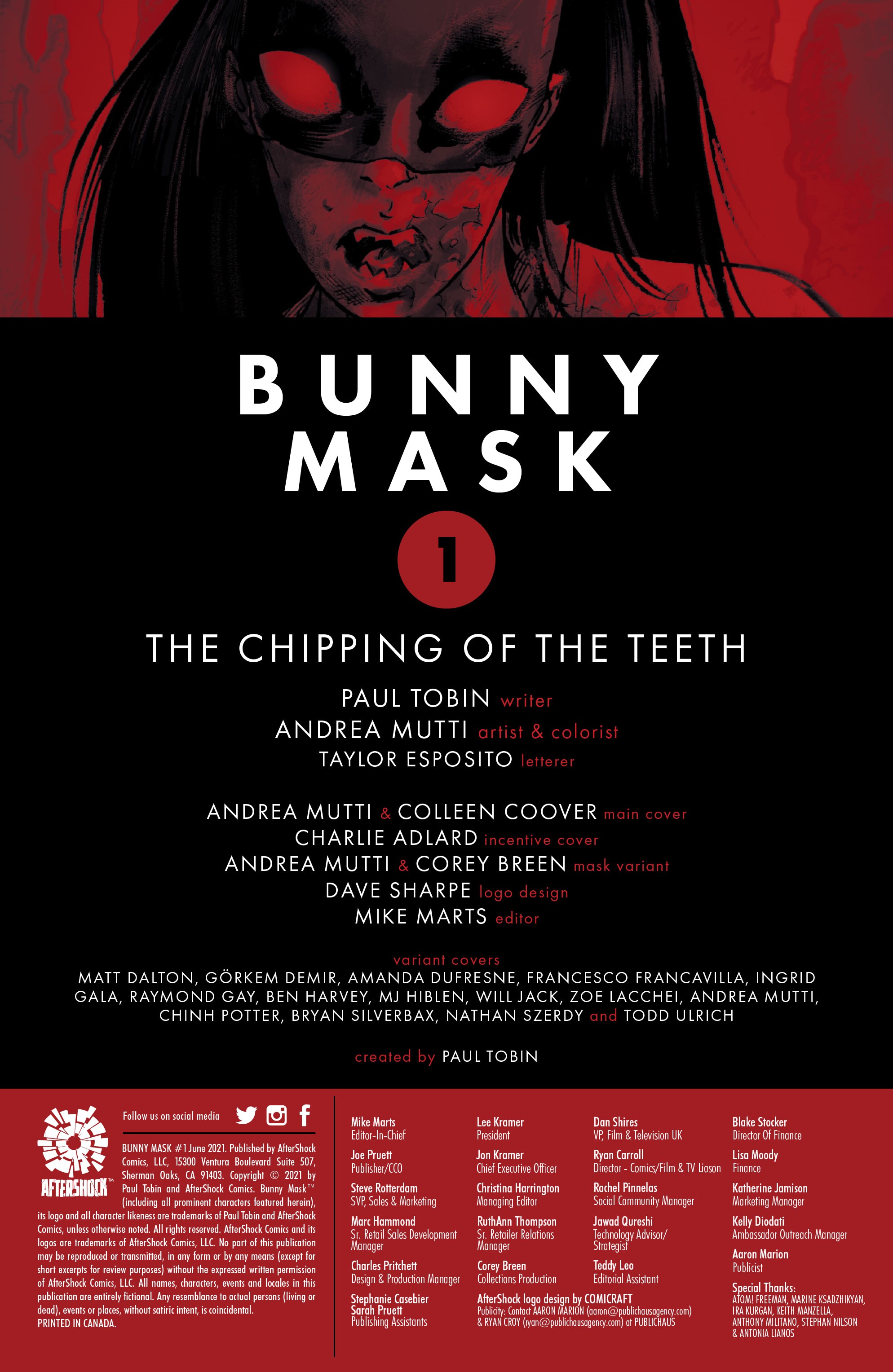 Read online Bunny Mask comic -  Issue #1 - 2