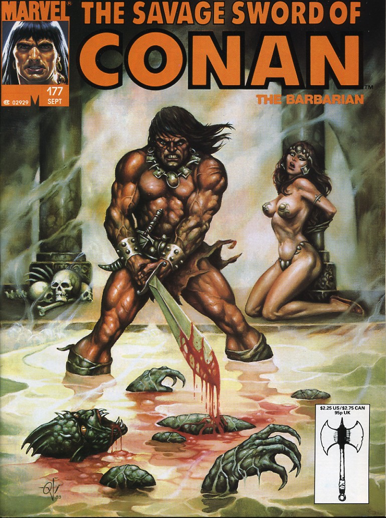 Read online The Savage Sword Of Conan comic -  Issue #177 - 1