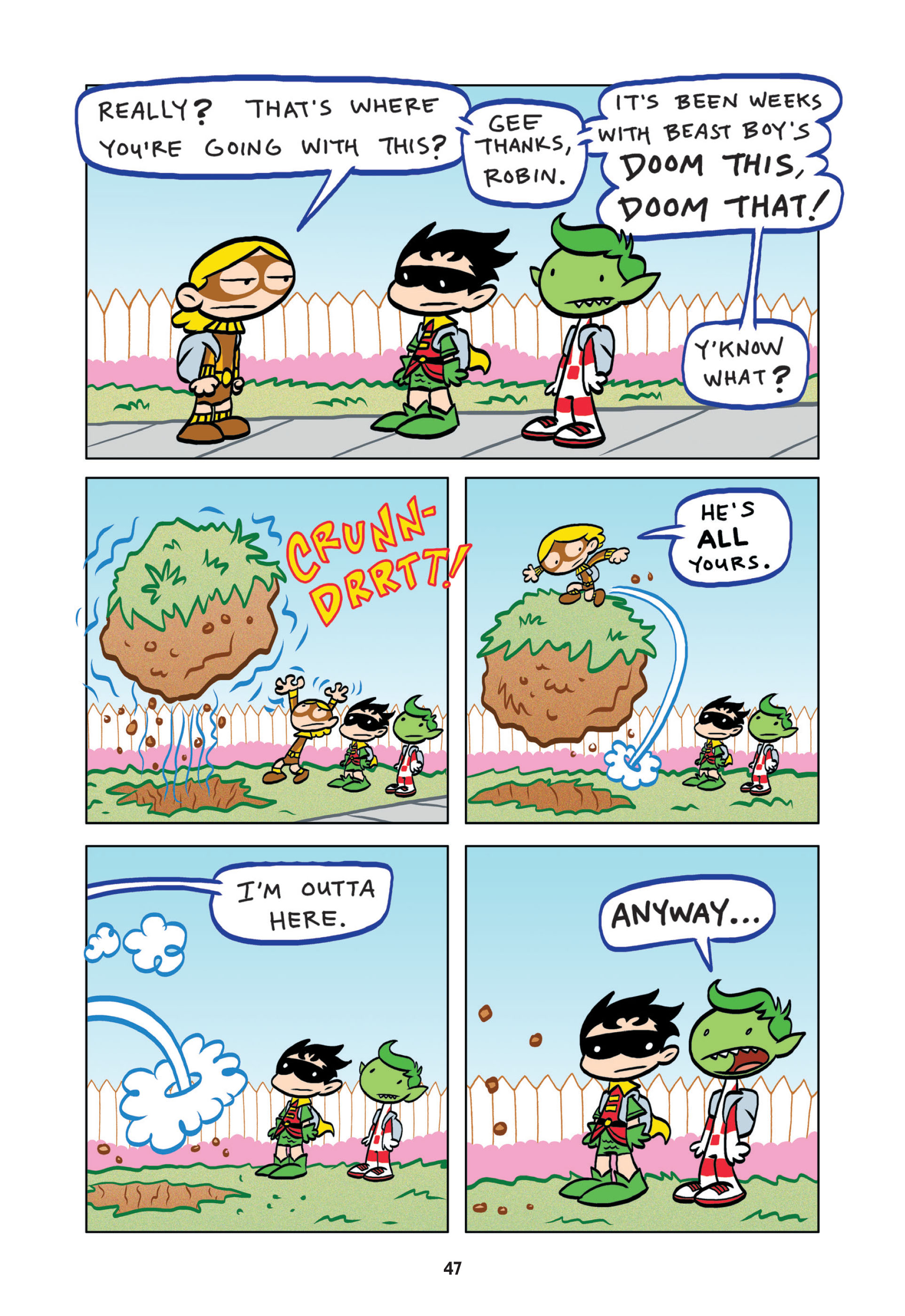 Read online Tiny Titans: Beast Boy & Raven comic -  Issue # TPB - 47