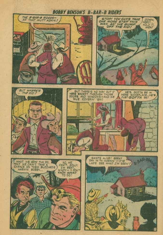 Read online Bobby Benson's B-Bar-B Riders comic -  Issue #9 - 24