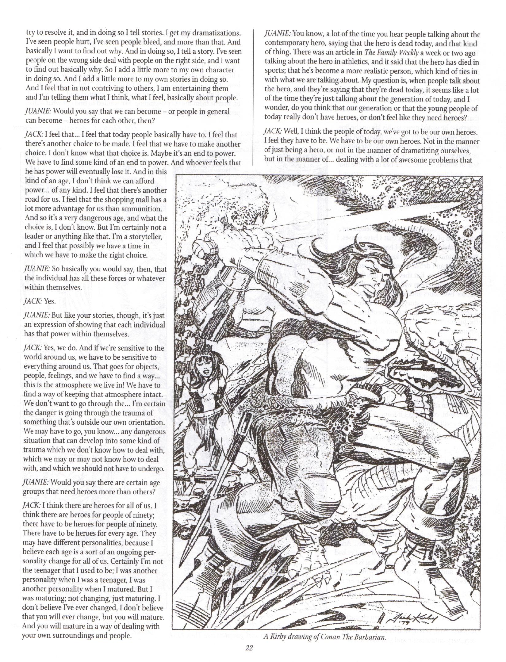 Read online The Jack Kirby Collector comic -  Issue #16 - 22