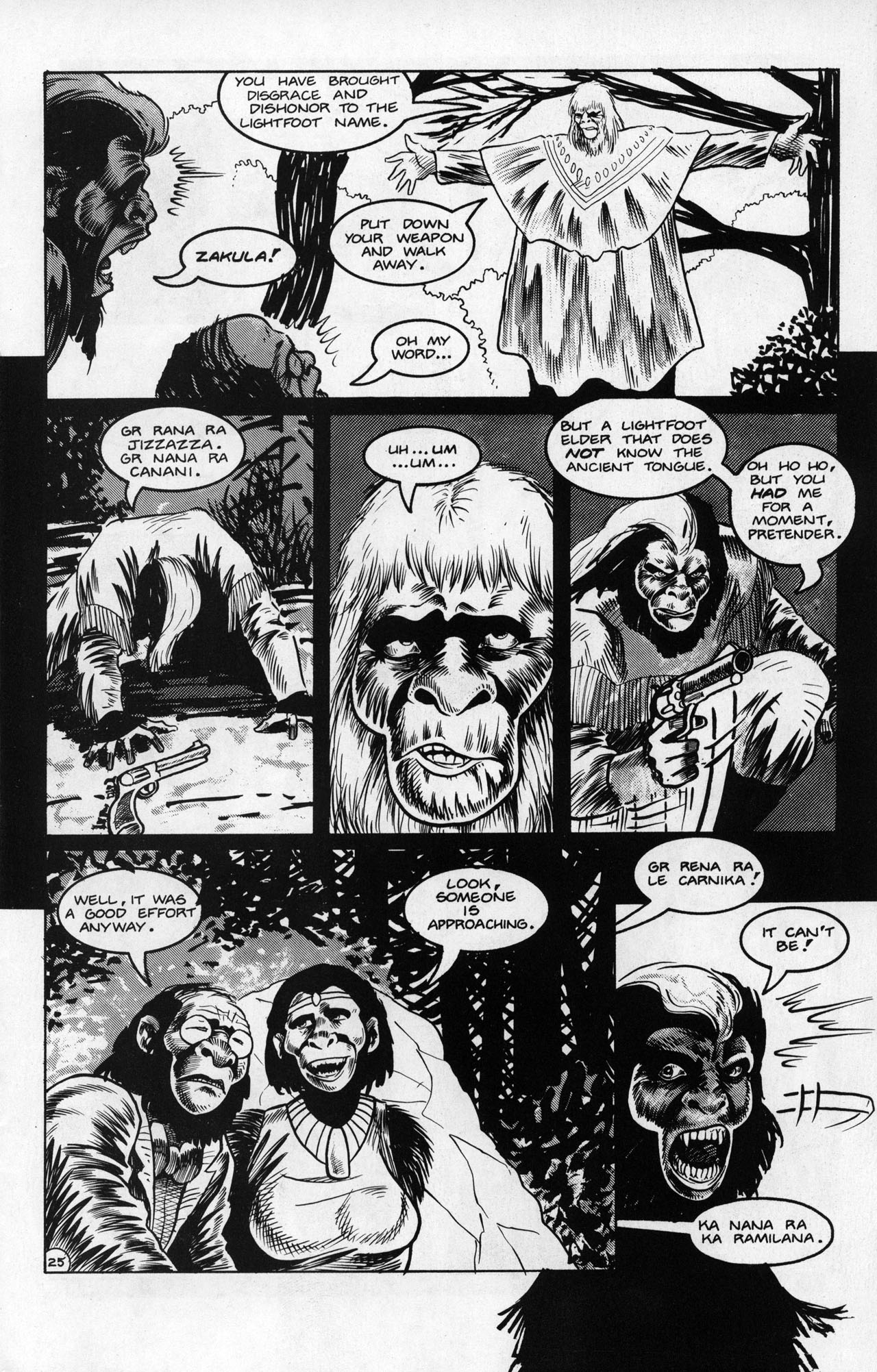 Read online Planet of the Apes (1990) comic -  Issue #20 - 27