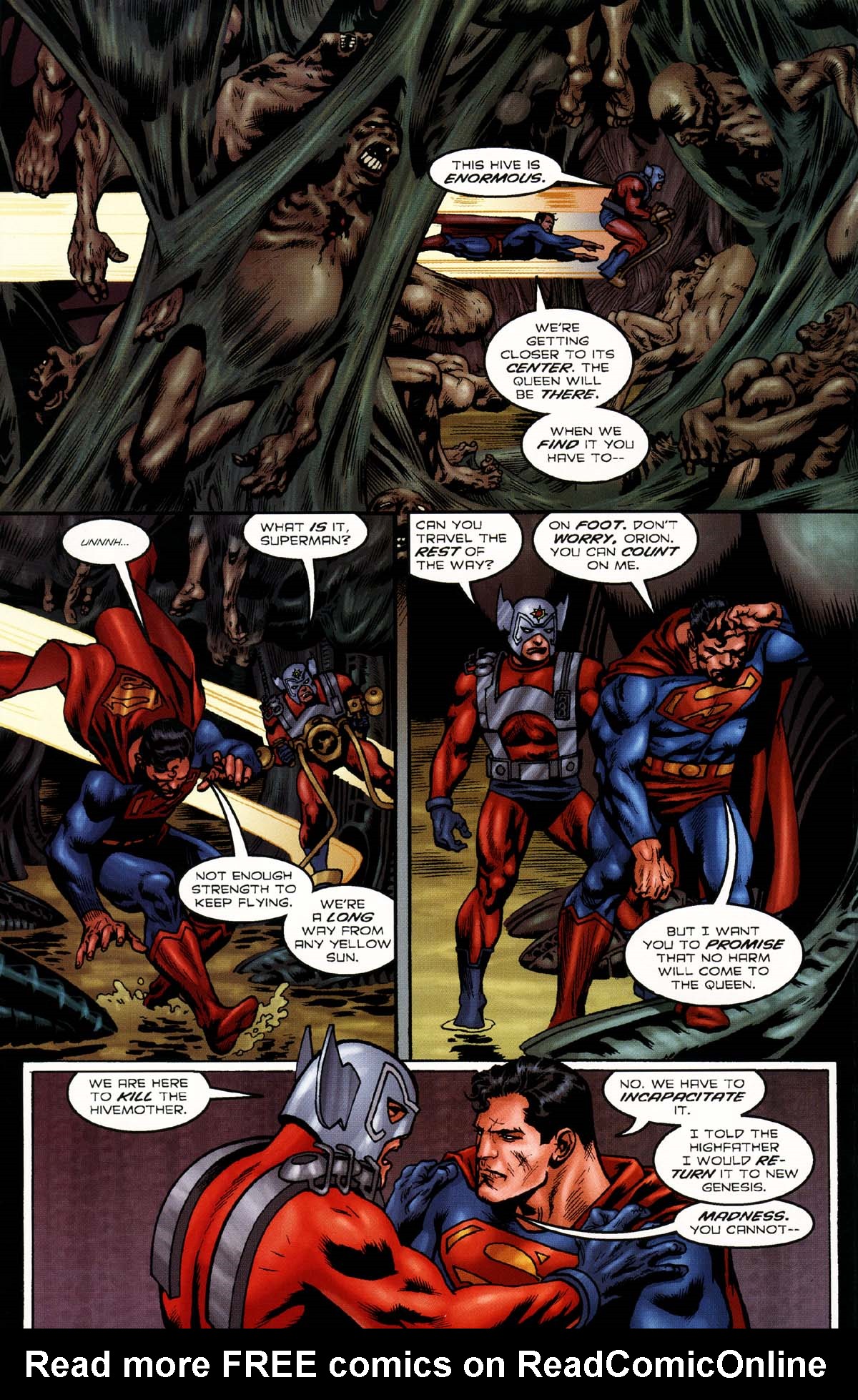 Read online Superman/Aliens 2: God War comic -  Issue #4 - 14