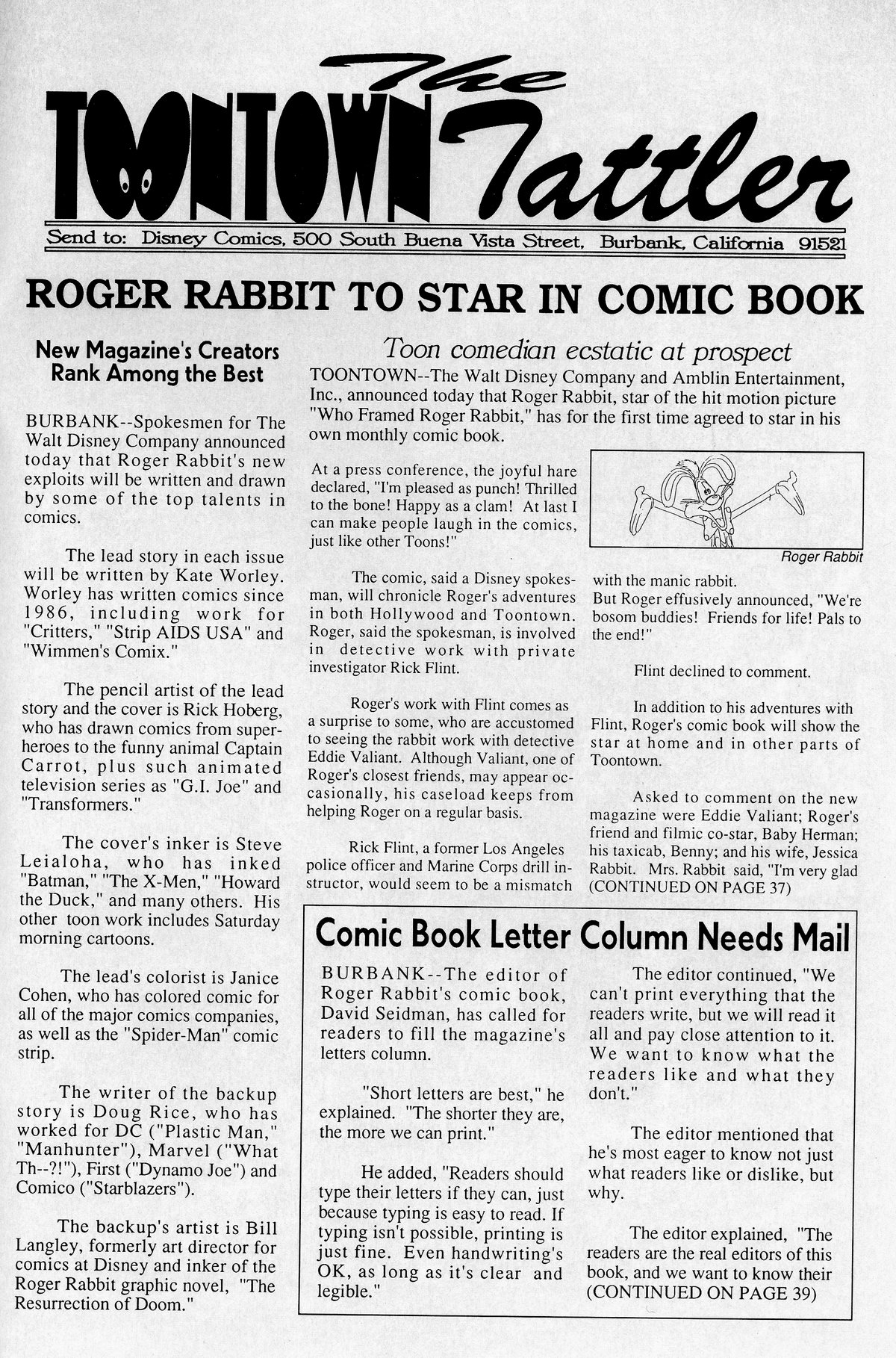 Read online Roger Rabbit comic -  Issue #1 - 35