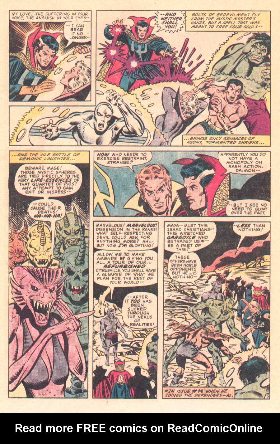 Read online The Defenders (1972) comic -  Issue #99 - 6