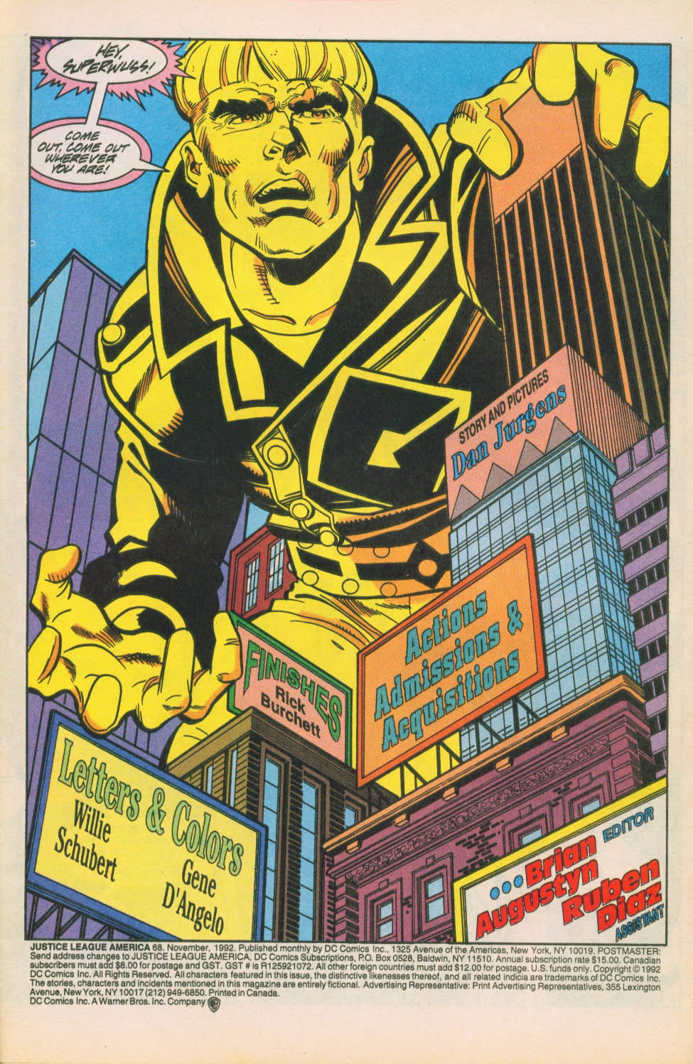 Read online Justice League America comic -  Issue #68 - 2