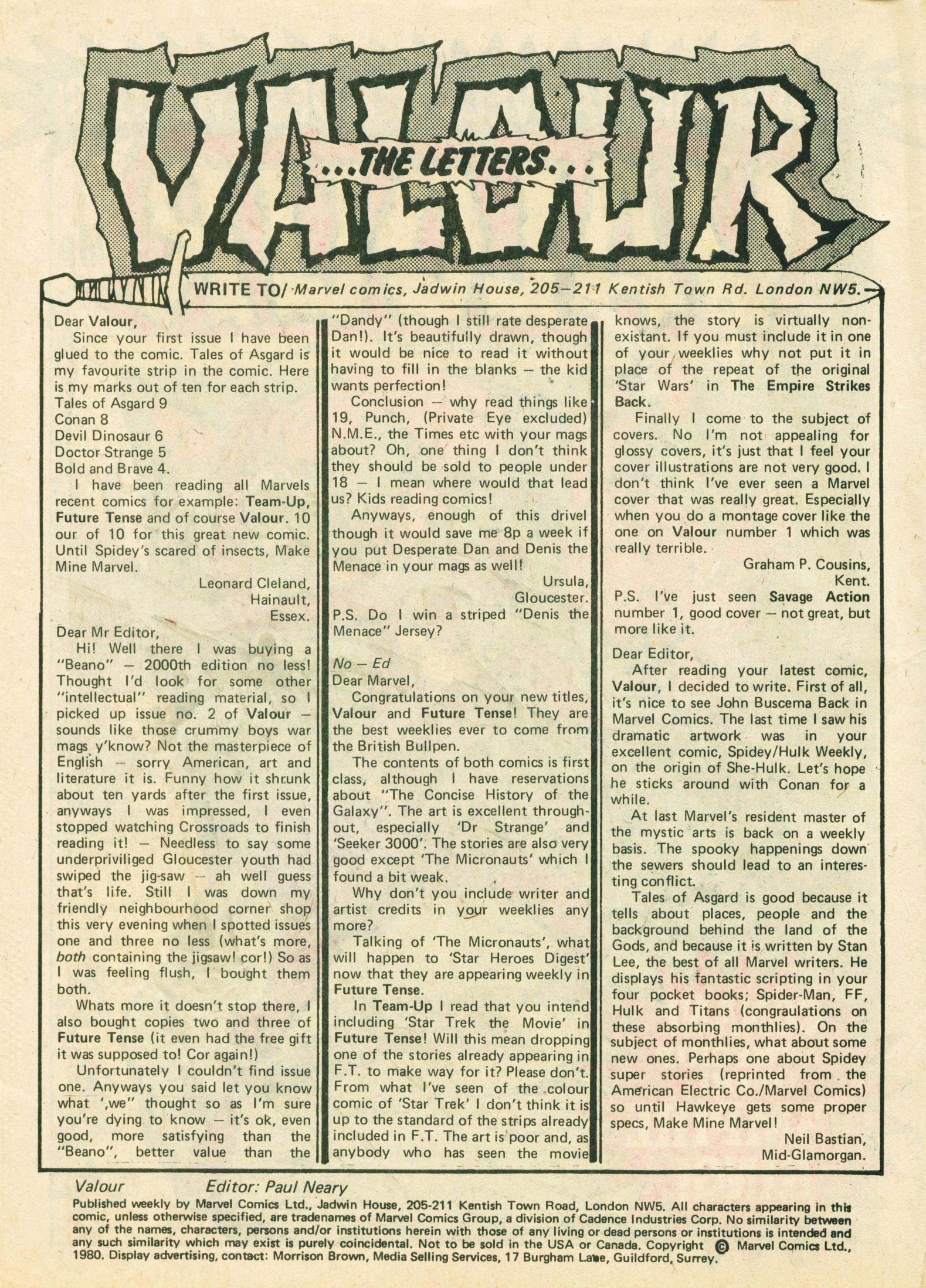 Read online Valour comic -  Issue #10 - 2
