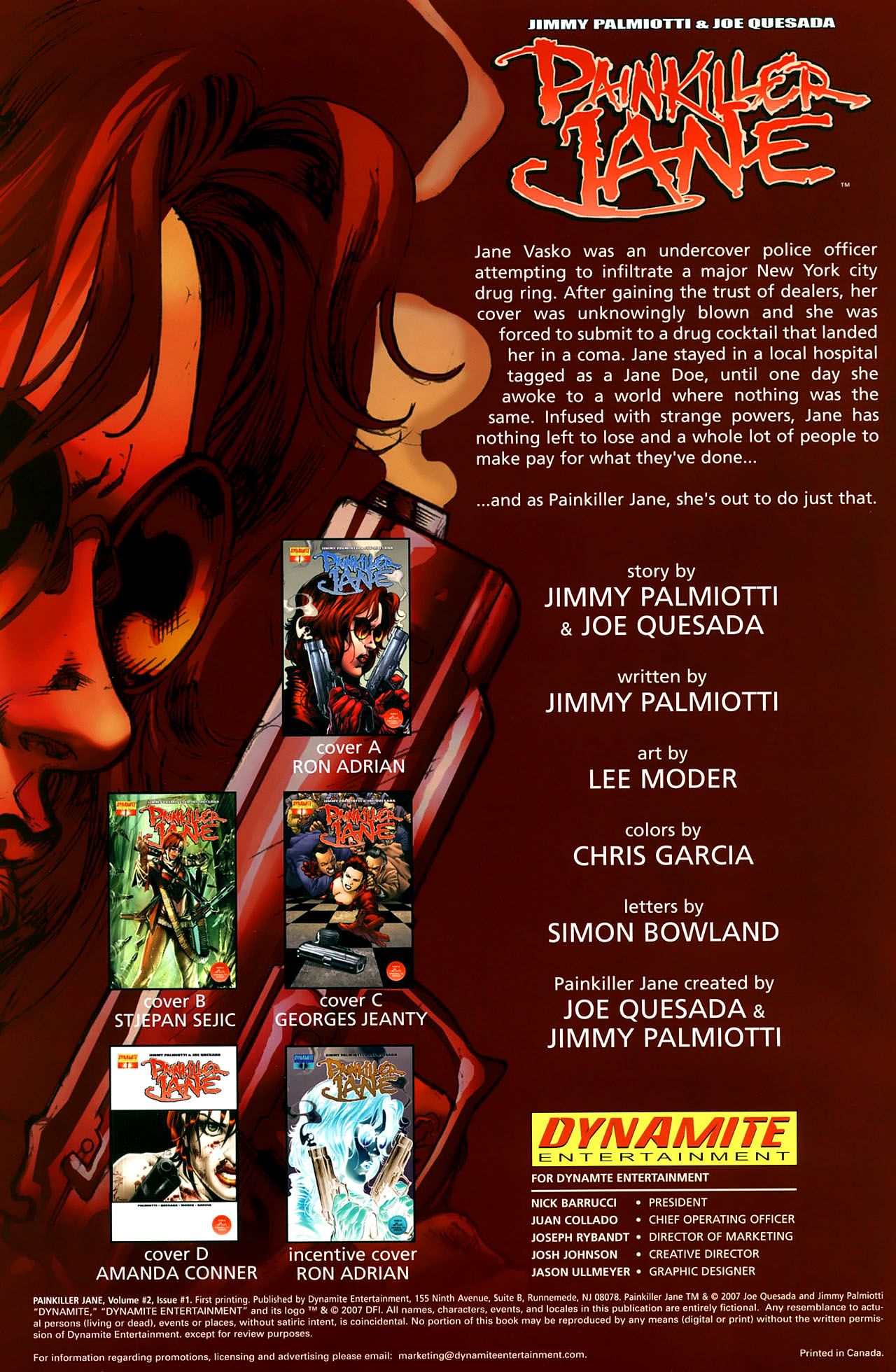 Read online Painkiller Jane (2007) comic -  Issue #1 - 2