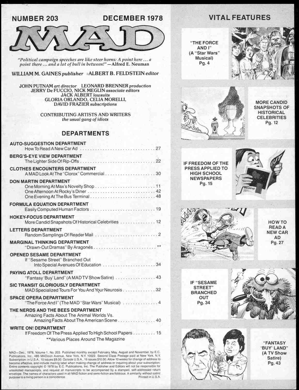 Read online MAD comic -  Issue #203 - 3