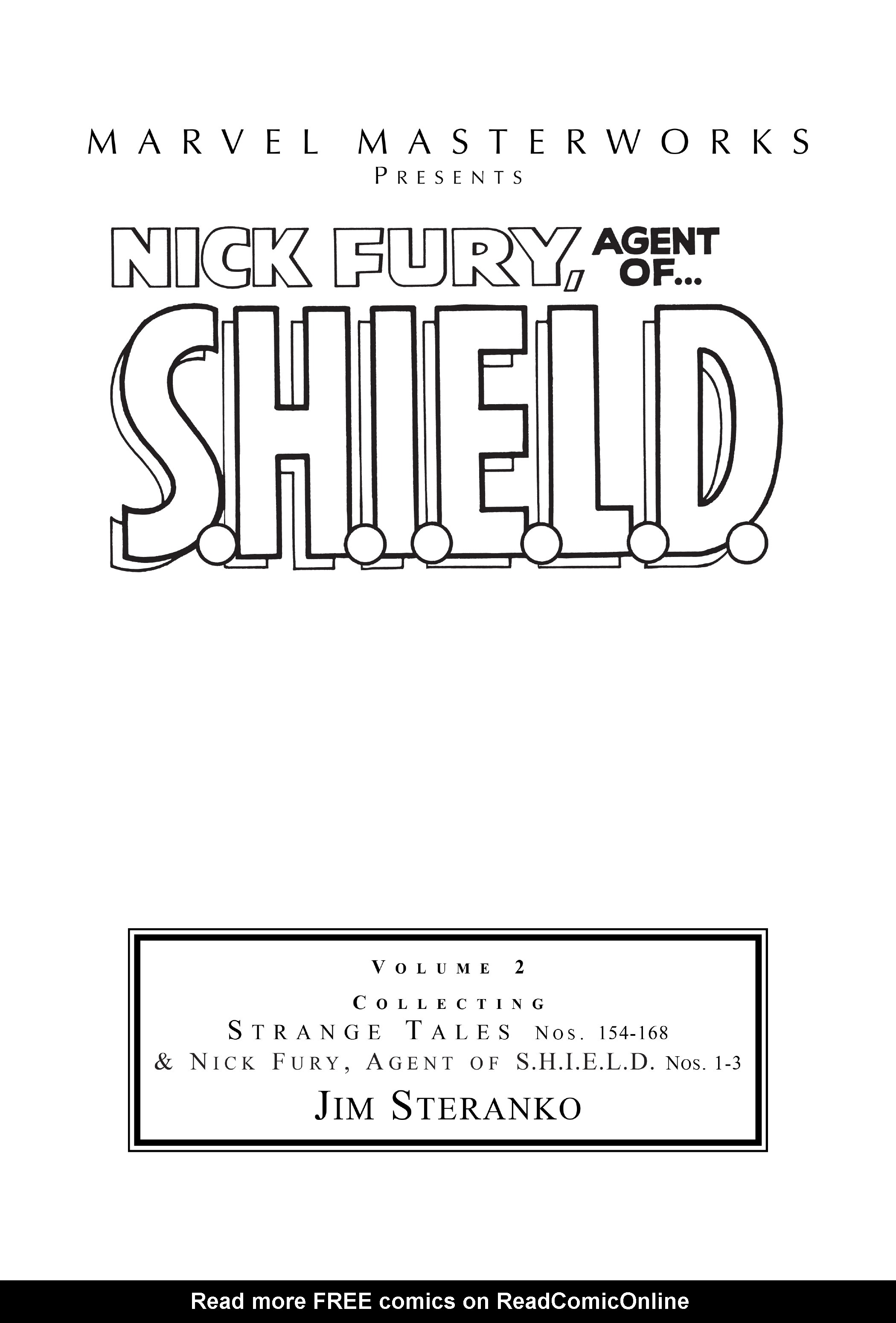 Read online Marvel Masterworks: Nick Fury, Agent of S.H.I.E.L.D. comic -  Issue # TPB 2 (Part 1) - 2