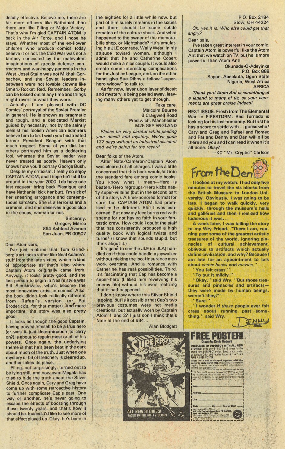 Read online Captain Atom (1987) comic -  Issue #37 - 25