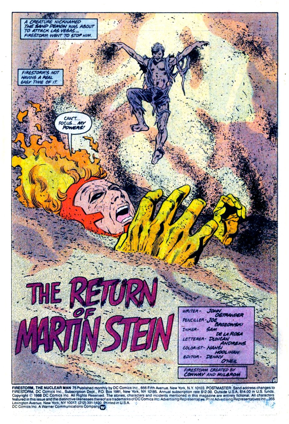 Read online Firestorm, the Nuclear Man comic -  Issue #75 - 2
