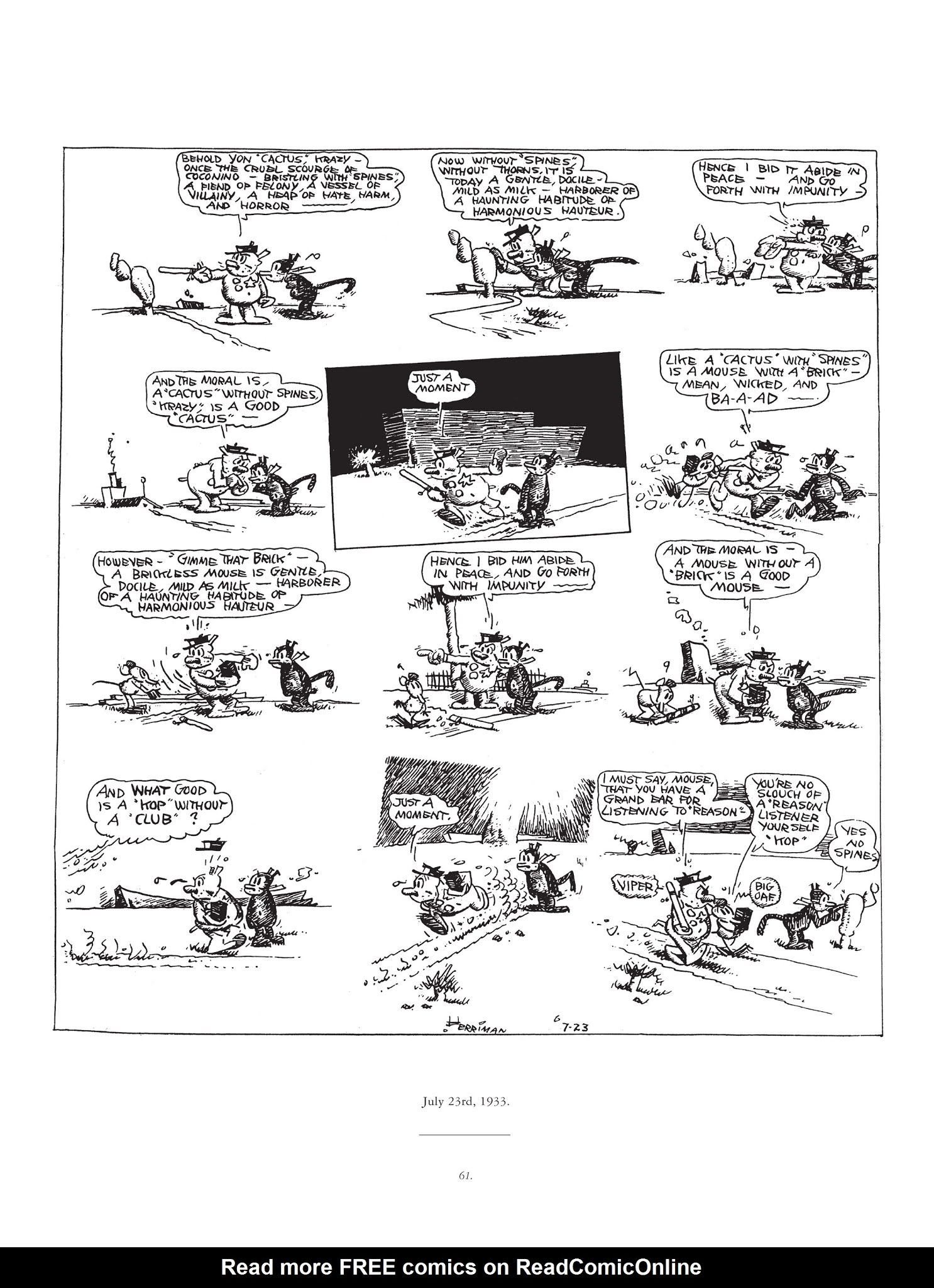 Read online Krazy & Ignatz comic -  Issue # TPB 8 - 60
