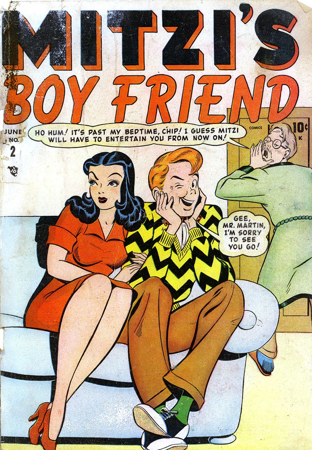 Read online Mitzi's Boy Friend comic -  Issue #2 - 1