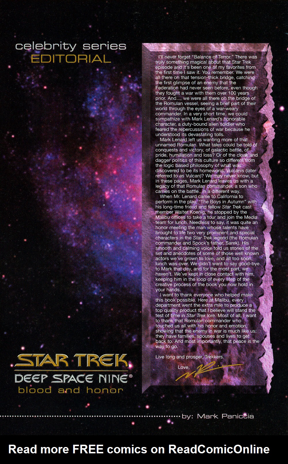 Read online Star Trek: Deep Space Nine: Celebrity Series comic -  Issue #1 - 4