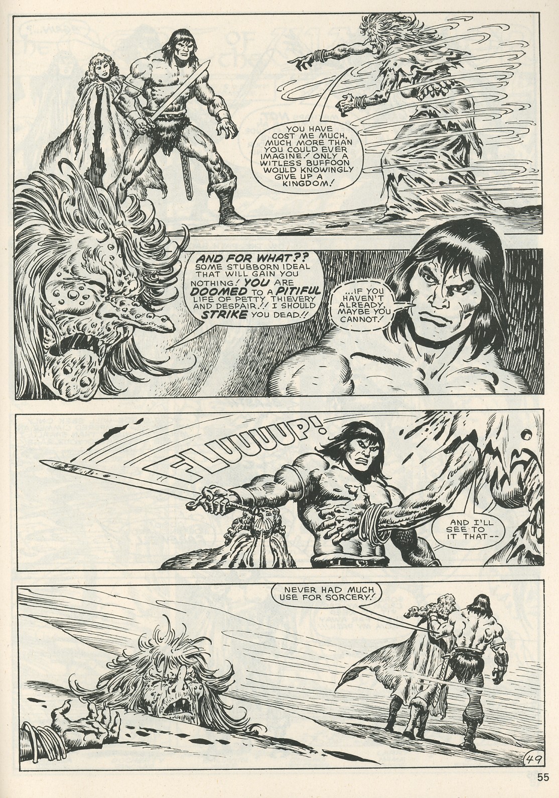 Read online The Savage Sword Of Conan comic -  Issue #123 - 55